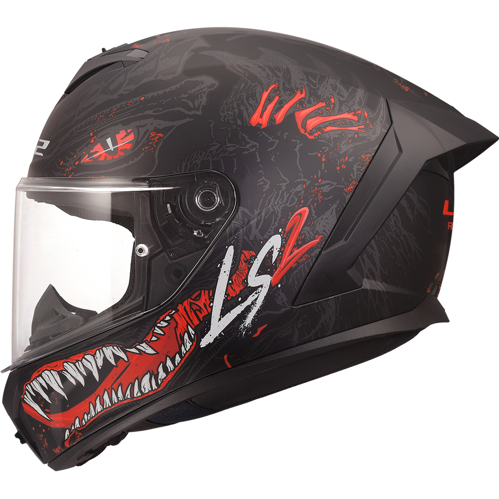 KASK LS2 FF820 RAPID III KAIJU II BL.RED WHITE