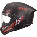 KASK LS2 FF820 RAPID III KAIJU II BL.RED WHITE