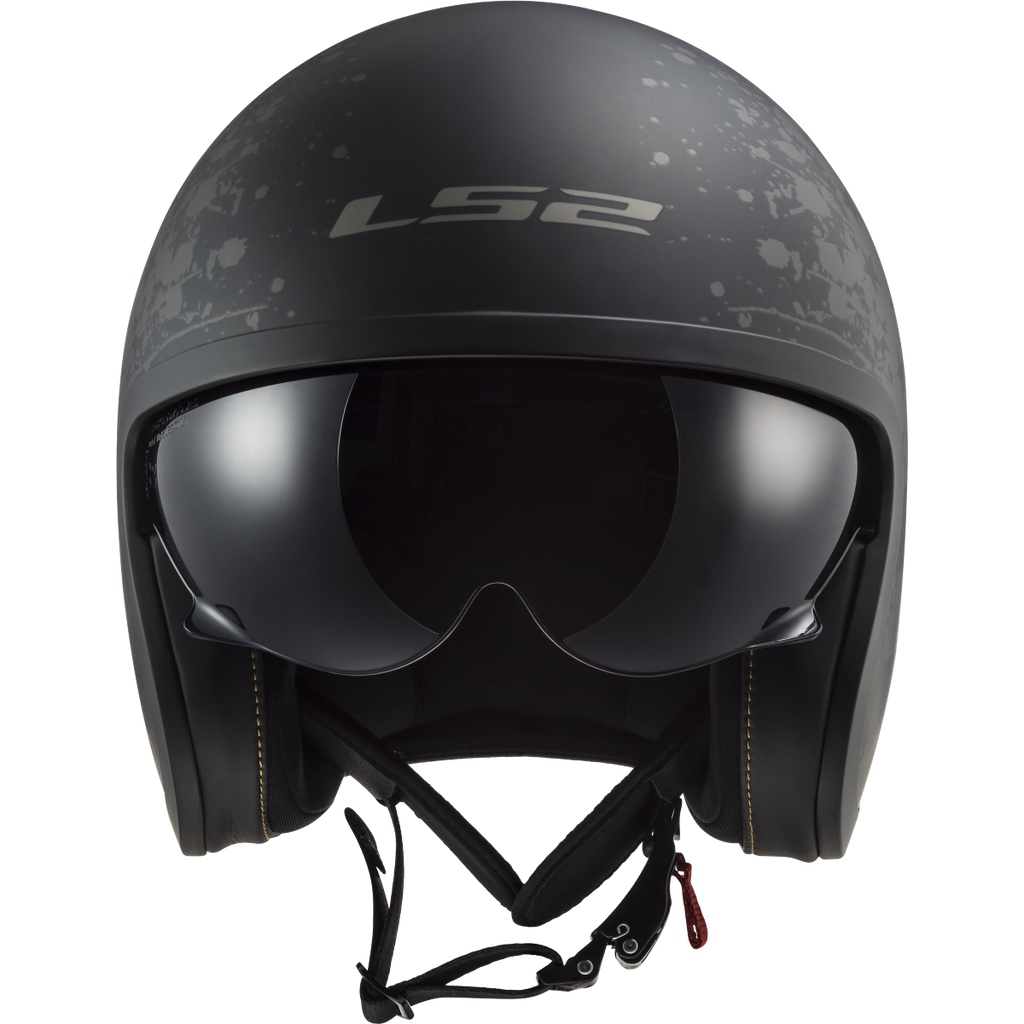 KASK LS2 OF599 SPITFIRE II MATT BLACK FLAG-06