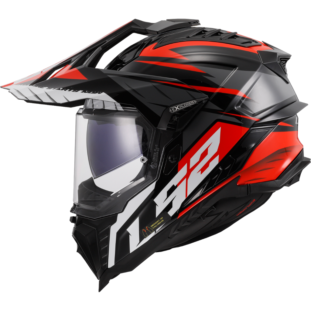 KASK LS2 MX701 EXPLORER SPIRE BL. TITAN RED-06