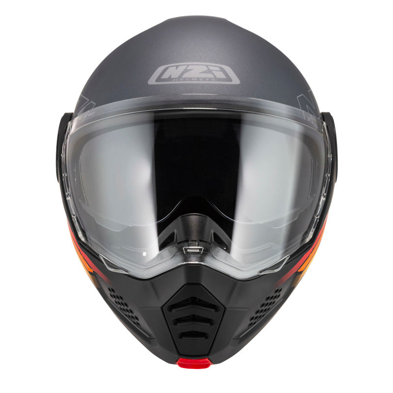 KASK MOTOCYKLOWY NZI MINIMOD DUO WATSON ANTRACITEBLACK ANTRACITE MATT XS