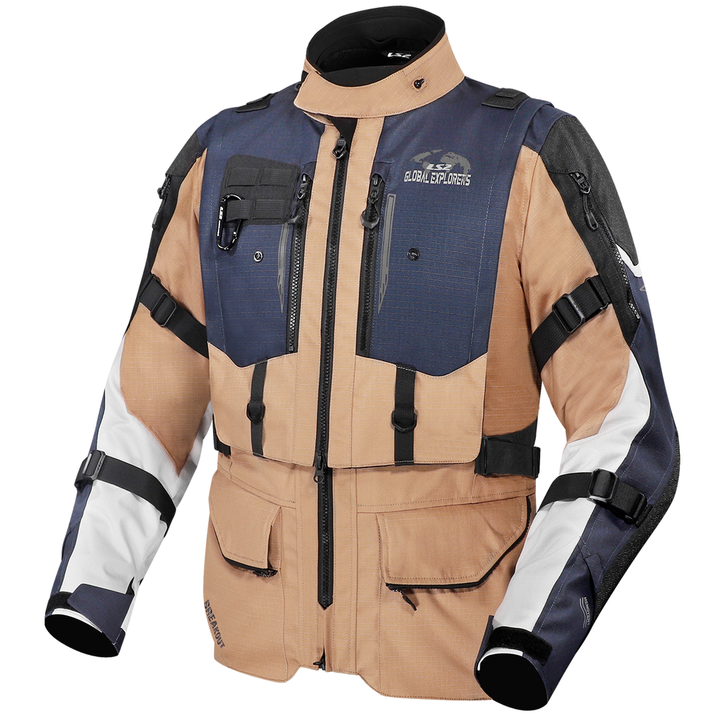 KURTKA LS2 BREAKOUT MAN SAND BLUE GREY