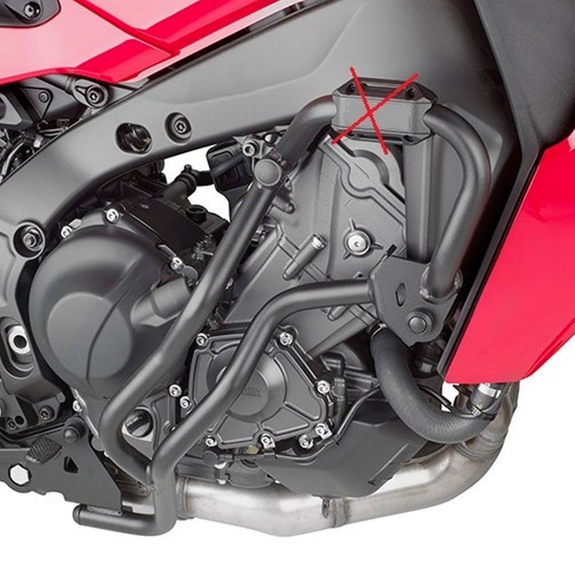 KAPPA GMOLE OSŁONY SILNIKA YAMAHA TRACER 9 '21-'24, TRACER 9GT '21-'24, TRACER 9GT+ '21-'24 CZARNE - ZASTĘPUJĄ KN2159