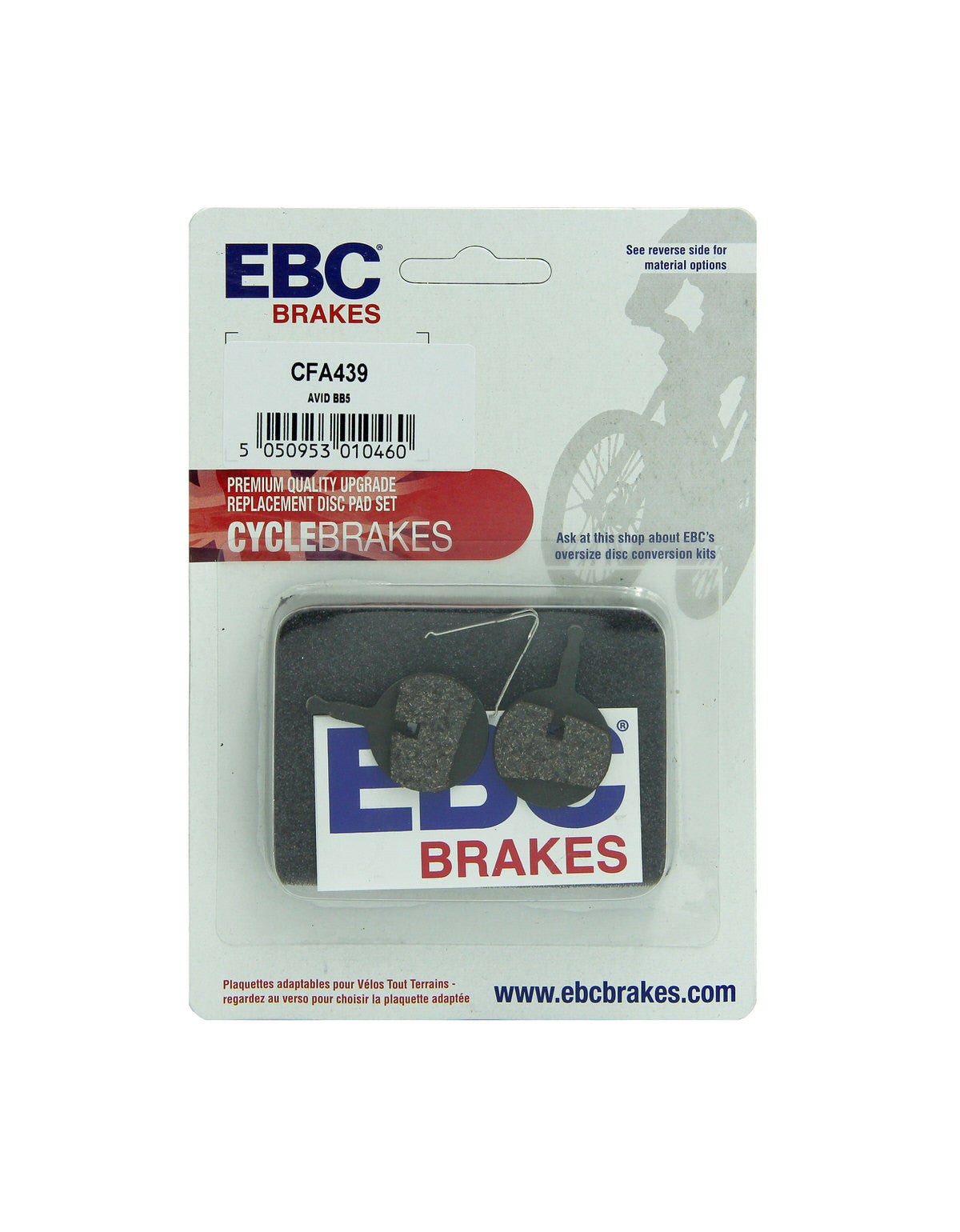 CFA439 - Klocki hamulcowe rowerowe (organiczne) EBC Brakes – zdjęcie 4
