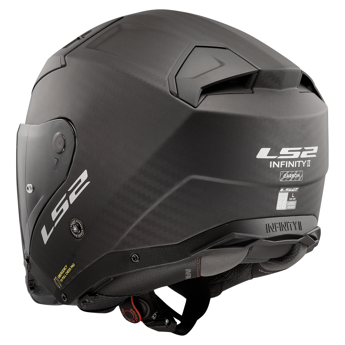 KASK LS2 OF603 INFINITY II MATT CARBON -06