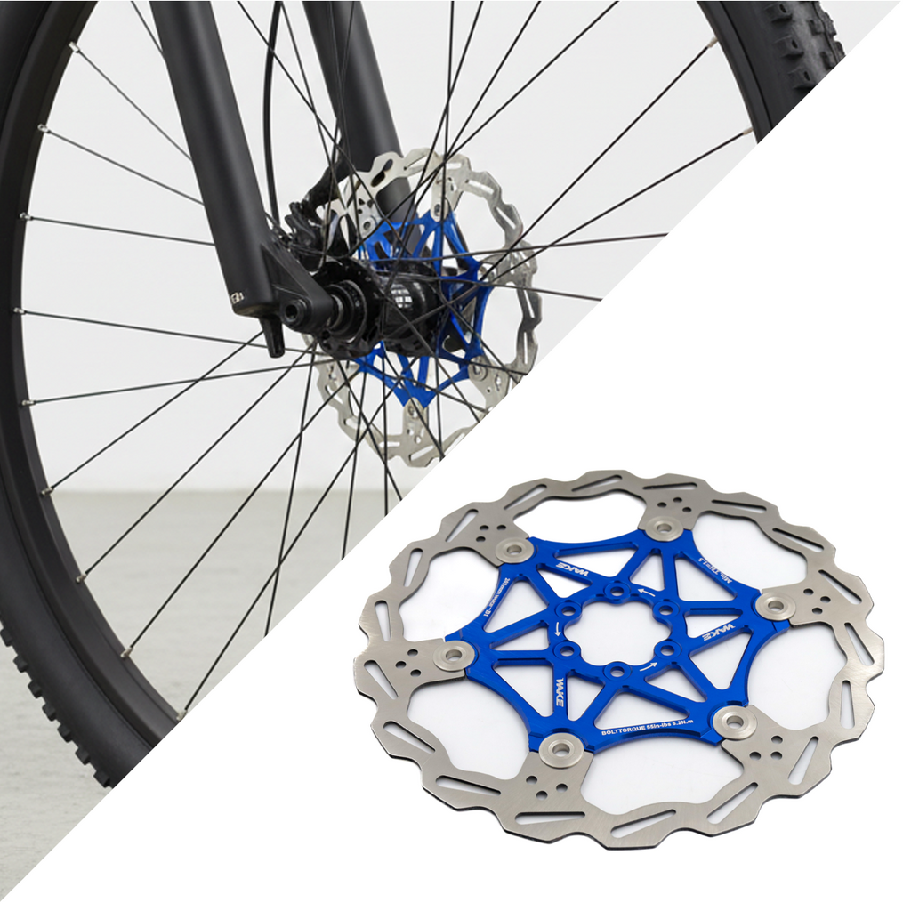 Pływająca tarcza hamulcowa 180 mm WAKE MTB niebieska