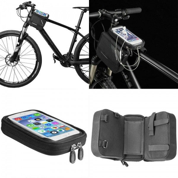 Sakwa, torba rowerowa na ramę z pokrowcem na telefon do 6,7" 1,5 L ROCKBROS 030-60BK