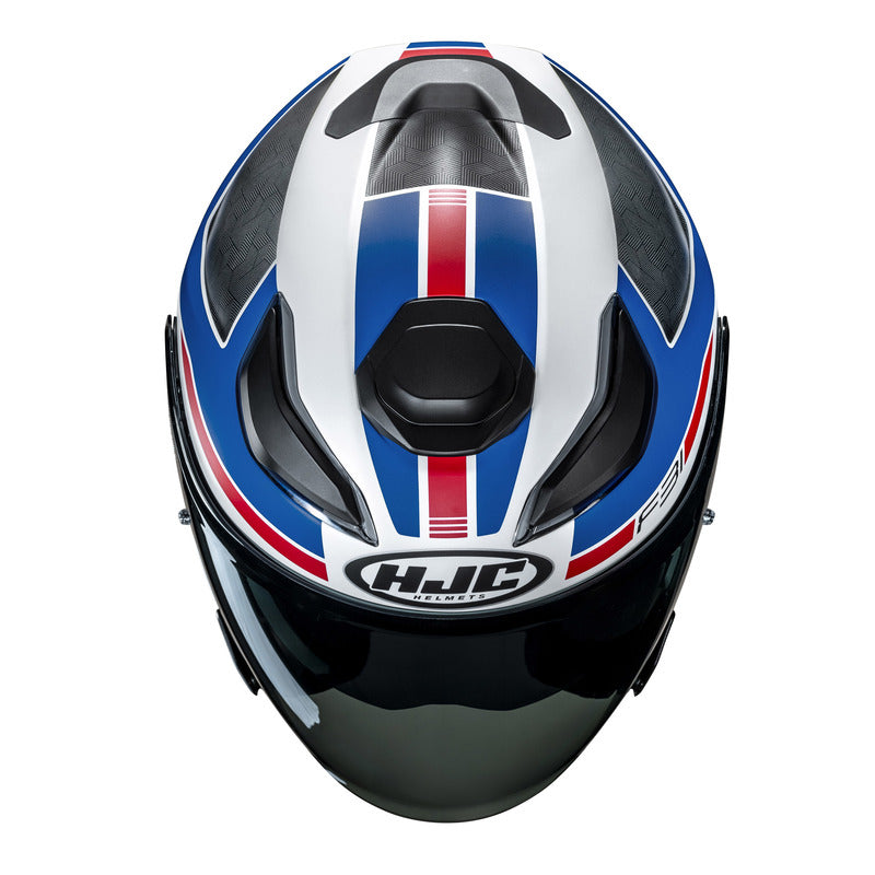 KASK MOTOCYKLOWY HJC F31 CERON BLACK WHITE