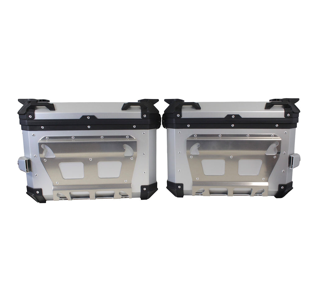 ZESTAW 3 KUFRÓW ALUMINIOWYCH (2X36L SYMETRYCZNE + 45L) COOCASE ANODOWANE ALUMINIUM Z TORBĄ WEWNĘTRZNĄ – zdjęcie 4