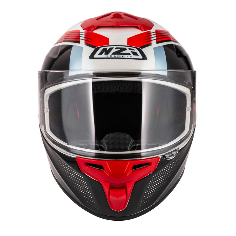 KASK MOTOCYKLOWY NZI TRENDY STREAM RAPID WHITE RED BLUE RED S XS