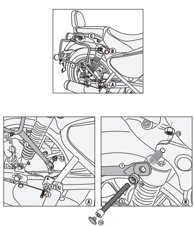 KAPPA STELAŻ KUFRÓW BOCZNYCH MONOKEY ROYAL ENFIELD METEOR 350 '21-'25 – zdjęcie 2