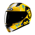 KASK MOTOCYKLOWY HJC C10 GETI YELLOW SILVER