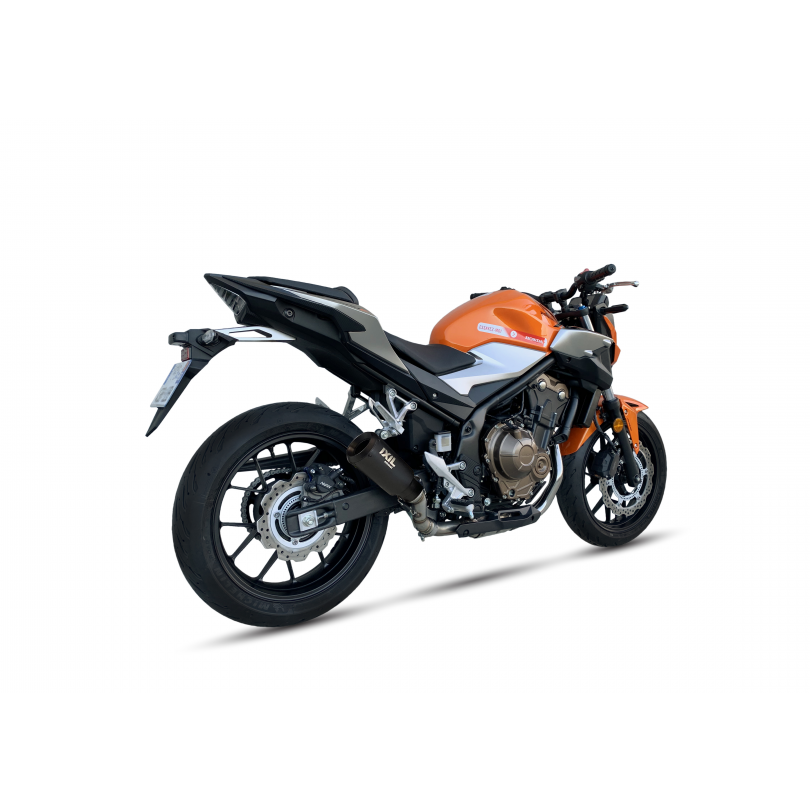 Tłumik IXIL HONDA CB 500 X 21-23 (PC64) typ RB (waga: 900g, długość: 230 mm., materiał: Inox AISI304, kolor: Black painted) SLIP