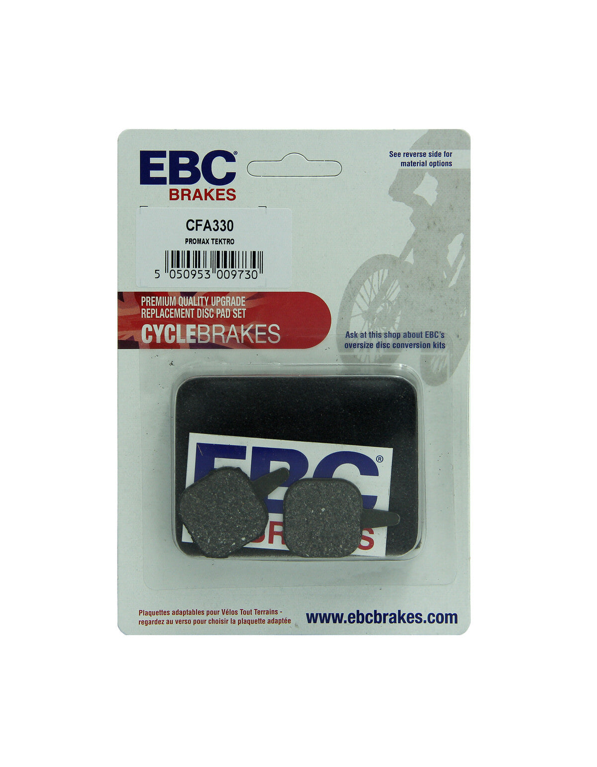 CFA330 - Klocki hamulcowe rowerowe (organiczne) EBC Brakes – zdjęcie 2