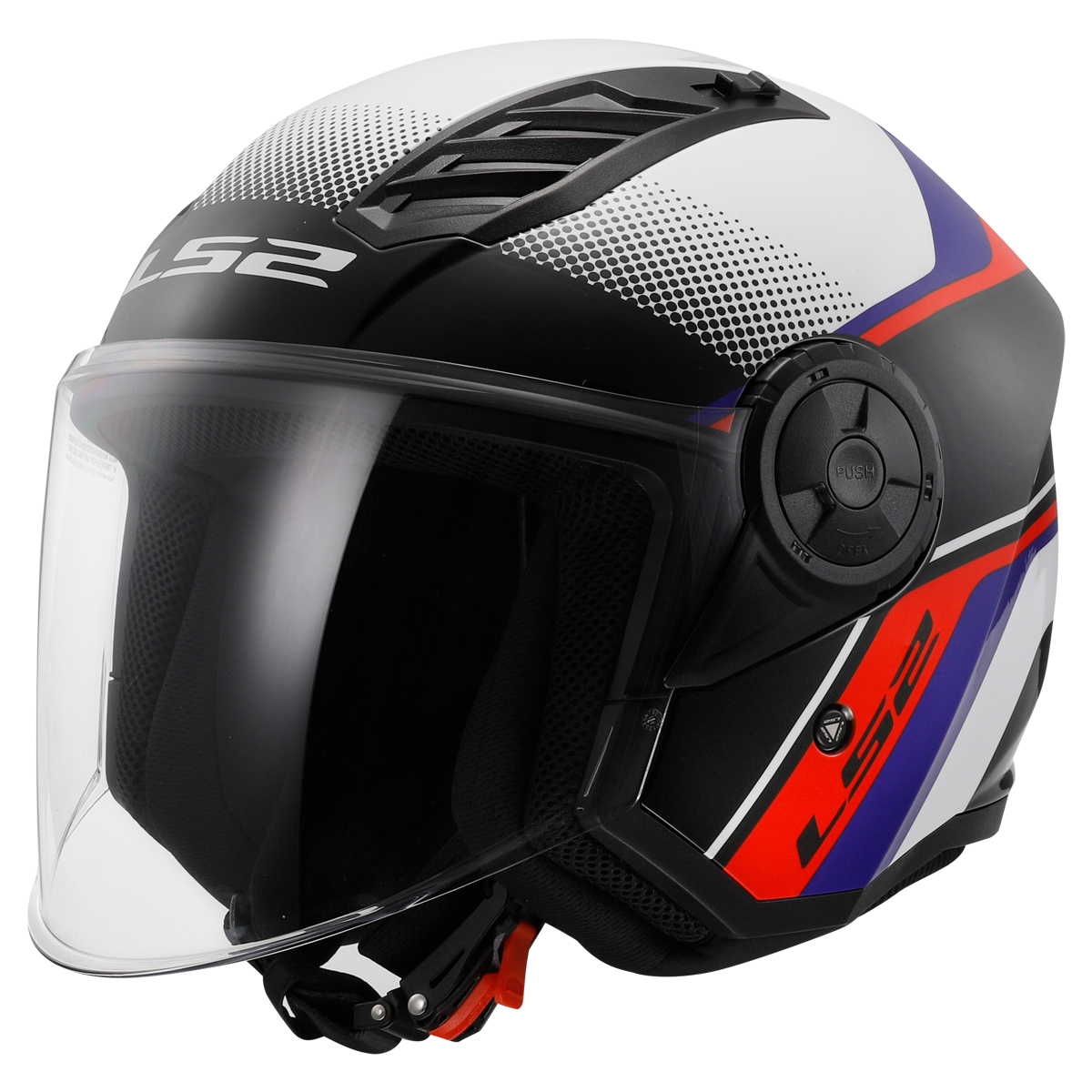 KASK LS2 OF616 AIRFLOW II RUSH WH. BLUE RED-06