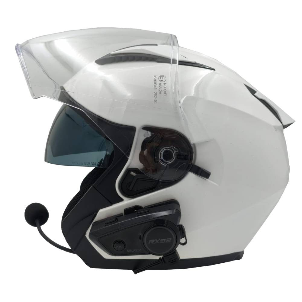 Interkom motocyklowy RX92 Orlando zestaw głośnomówiący do kasku Bluetooth 600 m (audio PL)