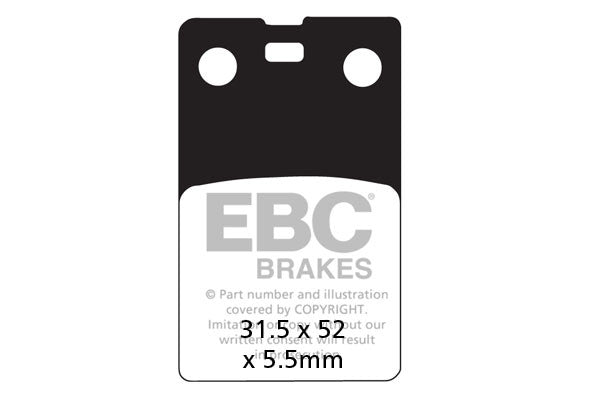 EBC Brakes Klocki hamulcowe EBC SFA099 skuterowe (kpl. na 1 tarcze)