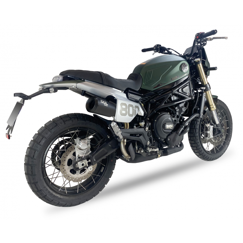 Tłumik IXIL BENELLI LEONCINO 800 TRAIL (P37) typ RB (waga: 900g, długość: 230 mm., materiał: Inox AISI304, kolor: Black painted)