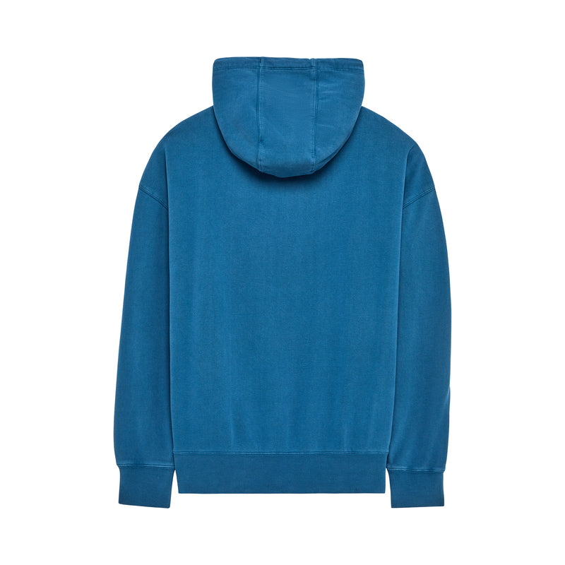 BLUZA Z KAPTUREM FOX WORDMARK OVERSIZED FLEECE PO TWILIGHT