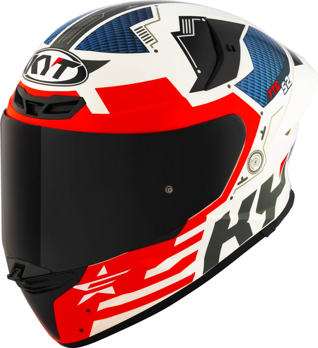 Kask motocyklowy KYT TT-REVO FUSELAGE Czerwony