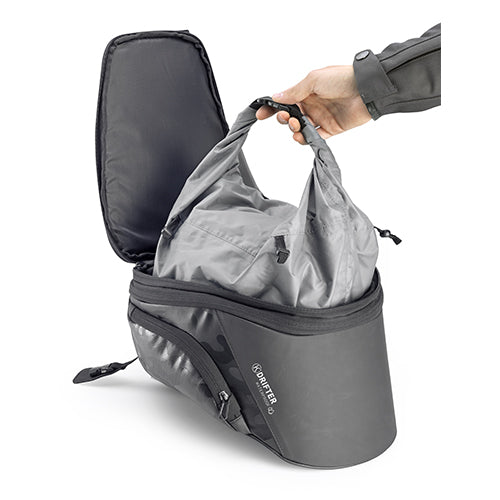 KAPPA TORBA NA ZBIORNIK / BAK (TANKBAG) DO MOCOWANIA TANKLOCK 10L-15L (WYS. 17-25CM X SZER. 25CM X DŁ. 29CM) KOLOR CZARNY/MORO (K'DRIFTER) - ZASTĘPUJE RA311RA – zdjęcie 5