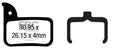 CFA667 - Klocki hamulcowe rowerowe (organiczne) EBC Brakes