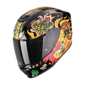 SCORPION KASK EXO-JNR AIR YUCATAN BLACK-YELL-RED