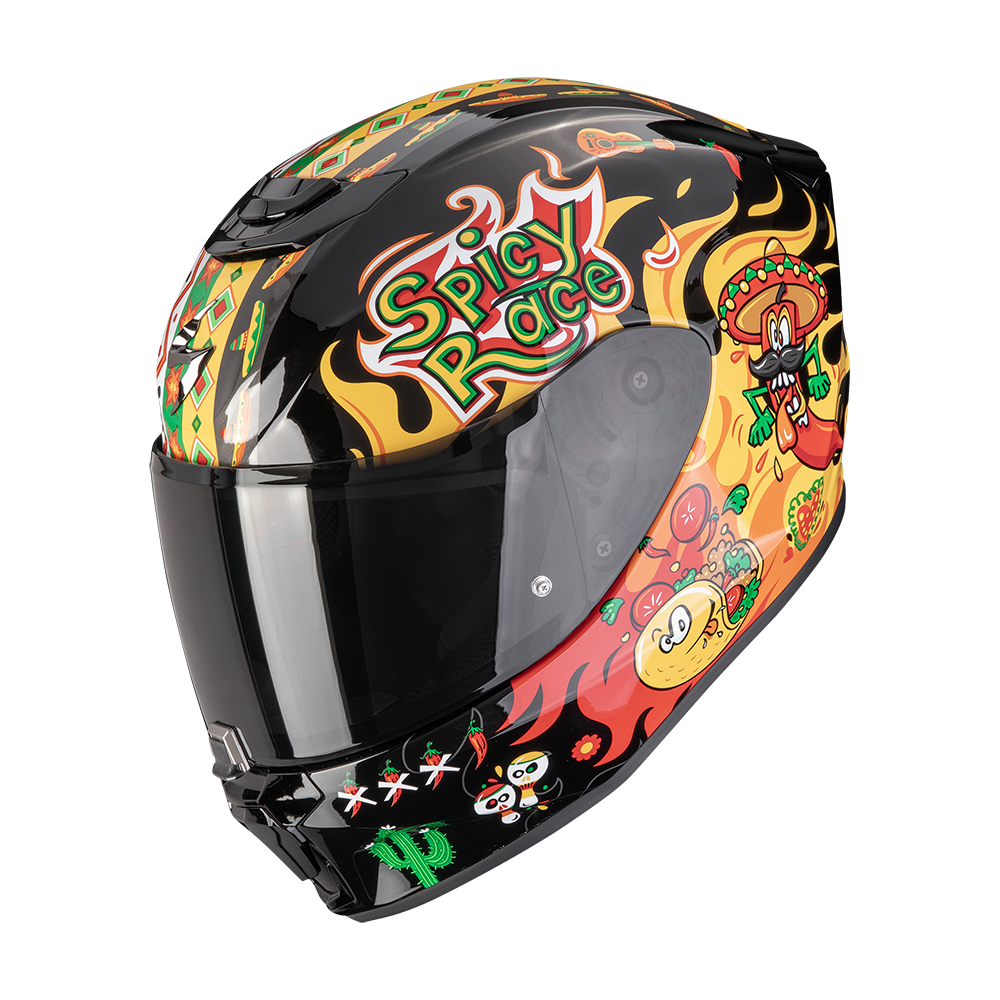 SCORPION KASK EXO-JNR AIR YUCATAN BLACK-YELL-RED
