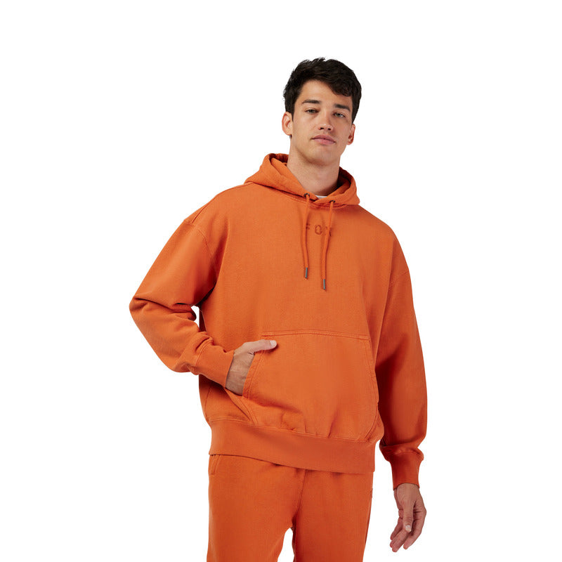 BLUZA Z KAPTUREM FOX WORDMARK OVERSIZED FLEECE