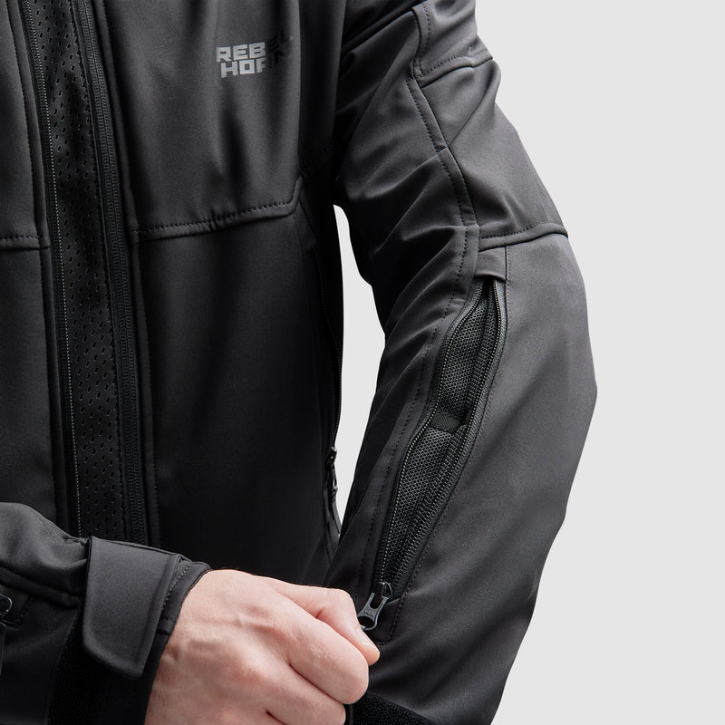 KURTKA MOTOCYKLOWA TEKSTYLNA REBELHORN SLASH BLACK