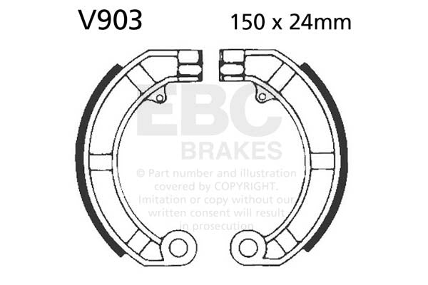EBC Brakes Szczęki hamulcowe EBC V903 (1 kpl.)