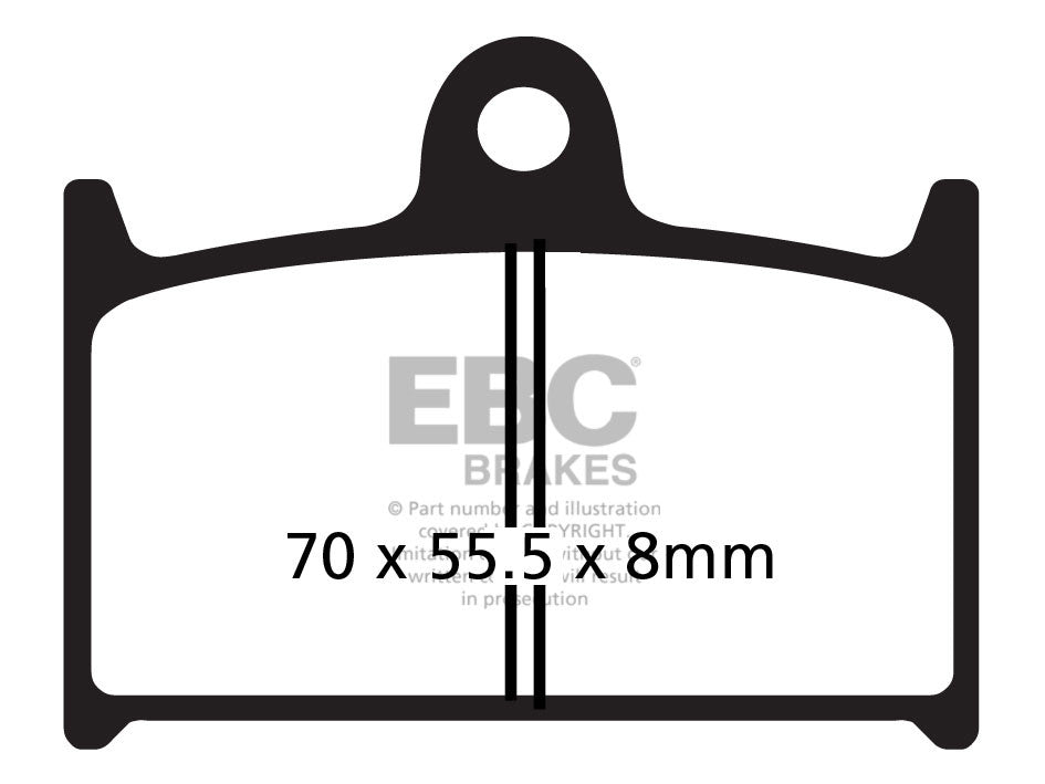 EBC Brakes Klocki hamulcowe EBC FA145HH wzmacniane (kpl. na 1 tarcze)