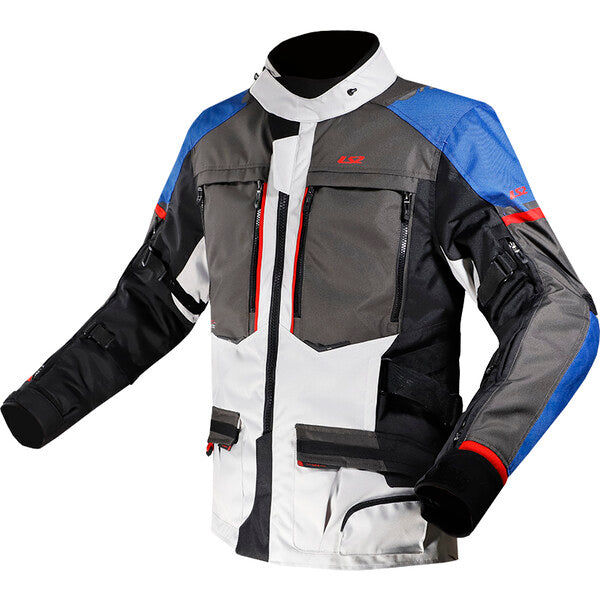 KURTKA LS2 NORWAY MAN BLUE BLACK GREY RED
