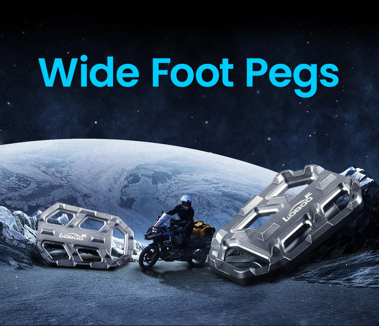 LOBOO Szerokie podnóżki do BMW G310GS, F750GS, F850GS, S1000XR, R1200GS, R1200GS Adventure, R1250GS, R1250GS Adventure, R1300GS