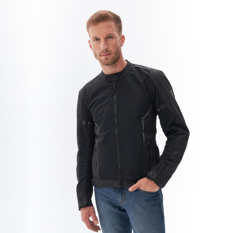 KURTKA MOTOCYKLOWA TEKSTYLNA REBELHORN WAVE BLACK