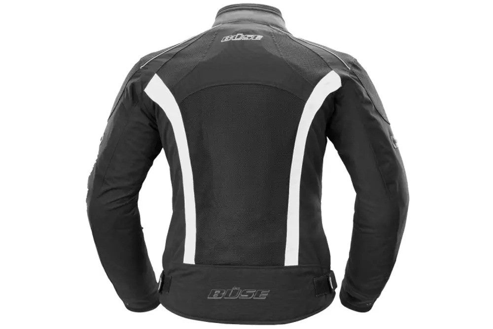 Kurtka motocyklowa BUSE Summer Flash czarno-biała