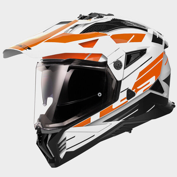 KASK LS2 MX702 PIONEER II NAMIB WHITE ORANGE