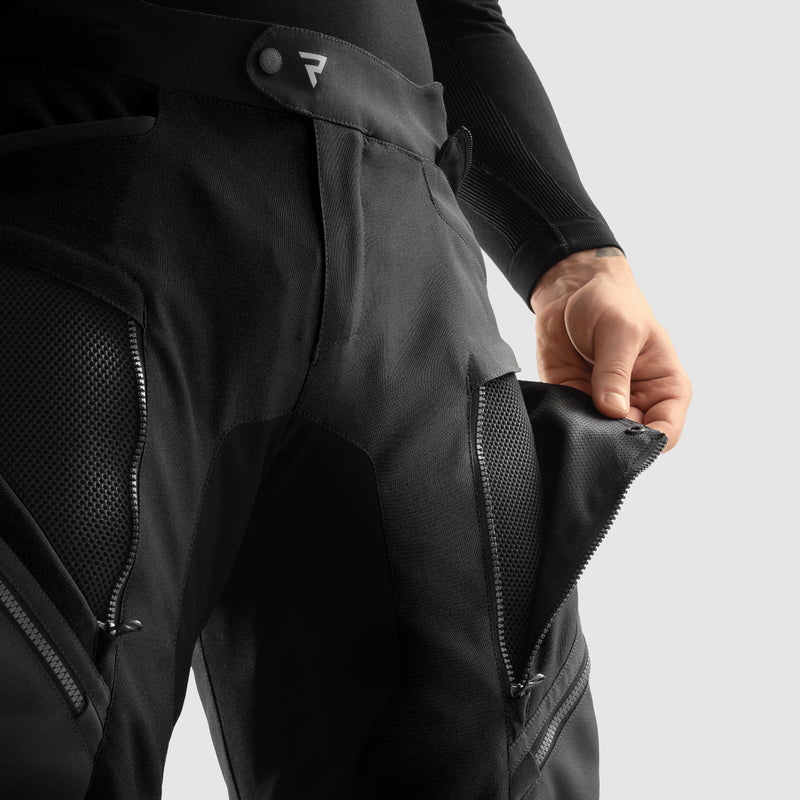 SPODNIE MOTOCYKLOWE TEKSTYLNE REBELHORN HARDY 3.0 BLACK (DŁUGA NOGAWKA) – zdjęcie 5
