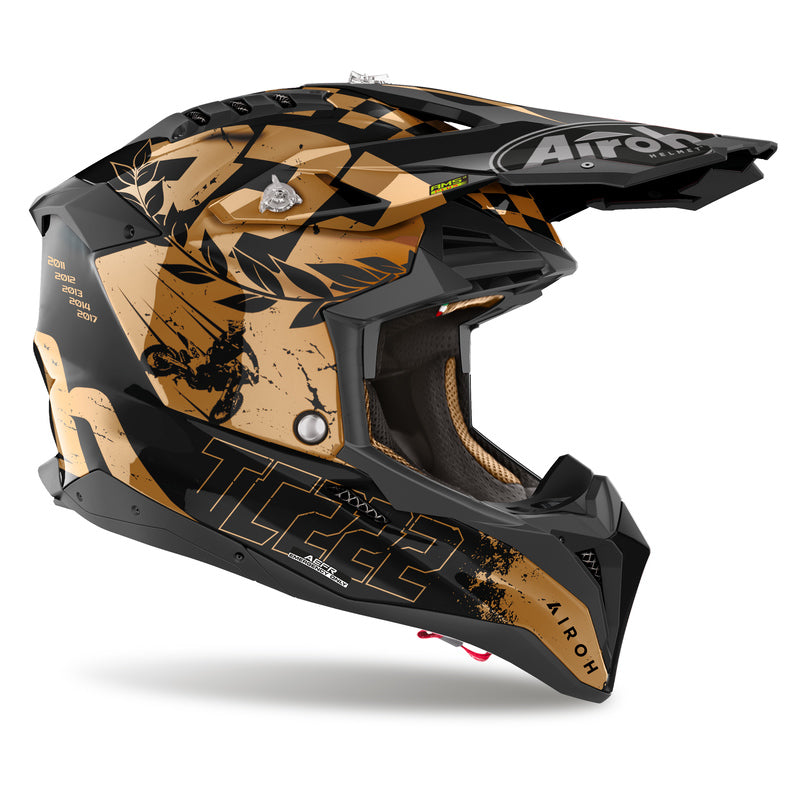 KASK MOTOCYKLOWY AIROH AVIATOR 3 LEGEND CHROME GLOSS