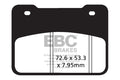 EBC Brakes Klocki hamulcowe EBC SFA627HH skuterowe (kpl. na 1 tarcze)