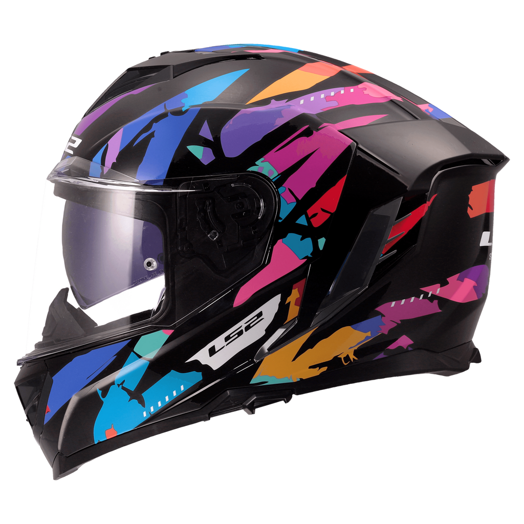 KASK LS2 FF818 STORM III KAOS BLACK PUR. BLUE