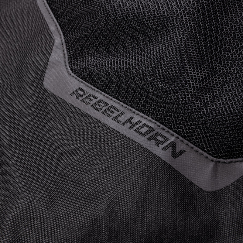KURTKA MOTOCYKLOWA TEKSTYLNA REBELHORN FLUX BLACK FLUO YELLOW