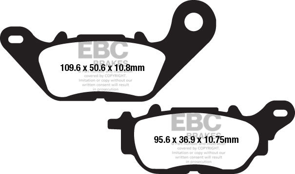 EBC Brakes Klocki hamulcowe EBC FA662HH wzmacniane (kpl. na 1 tarcze)