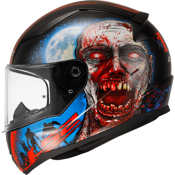 KASK LS2 FF353 RAPID II ZOMBIE BLACK RED-06