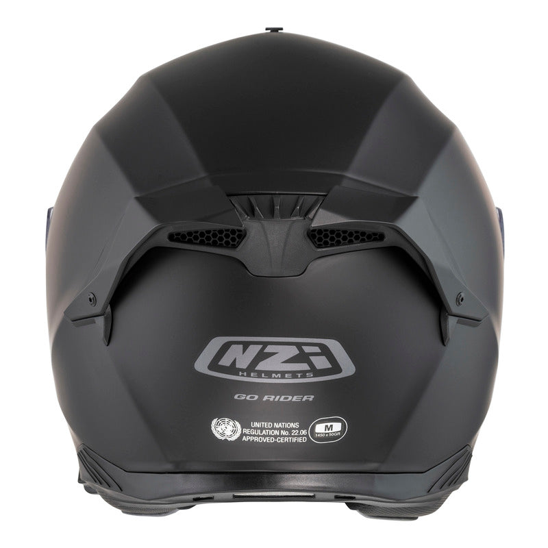 KASK MOTOCYKLOWY NZI GO RIDER STREAM DUO MATT BLACK XS