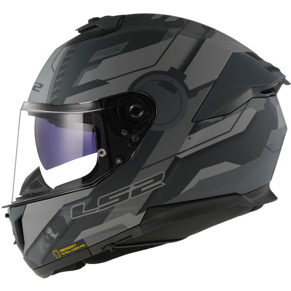 KASK LS2 FF808 STREAM II SHADOW M.TIT. GREY-06