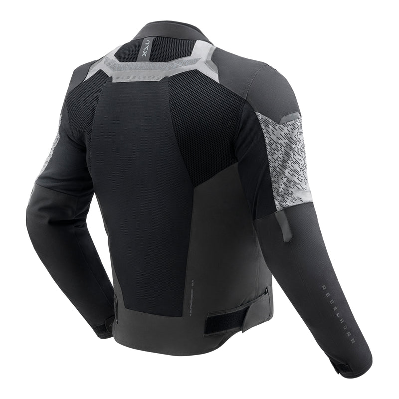KURTKA MOTOCYKLOWA TEKSTYLNA REBELHORN JAX BLACK GREY