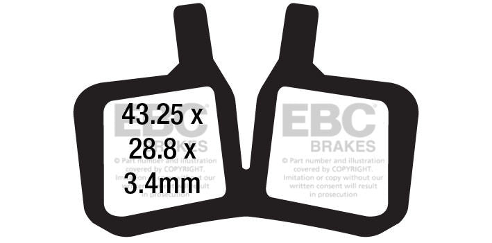 CFA689 - Klocki hamulcowe rowerowe (organiczne) EBC Brakes