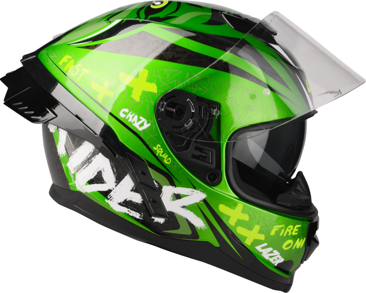 Kask Motocyklowy LAZER RAFALE SR Oni Zielony (kol. Czarny - Zielony) – zdjęcie 2