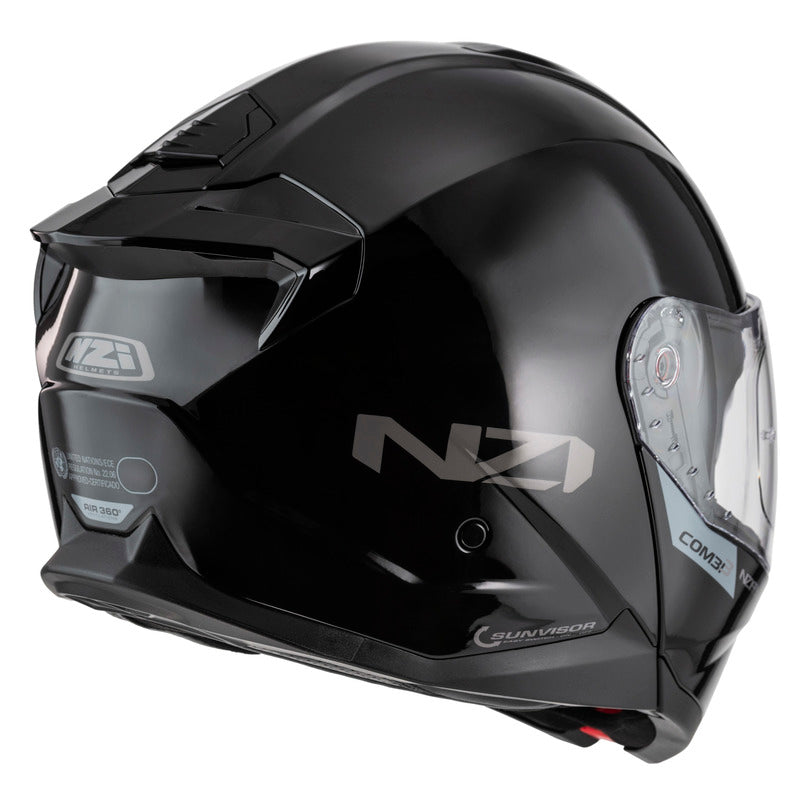 KASK MOTOCYKLOWY NZI COMBI 3 DUO BLACK XS